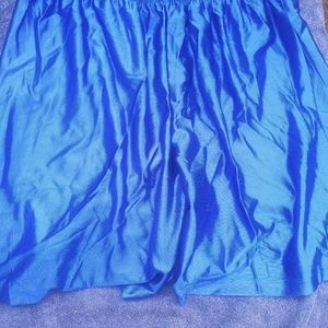 Blue polyester shorts